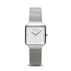 Bering Max René négyszögletes ezüst női óra