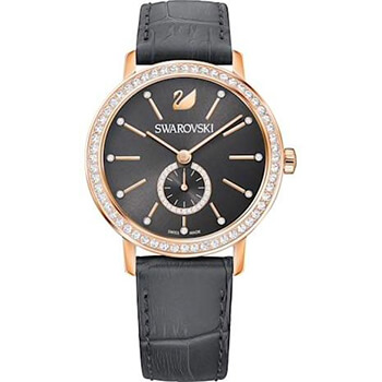 Swarovski Graceful Lady rozé szürke bőr szíjas óra