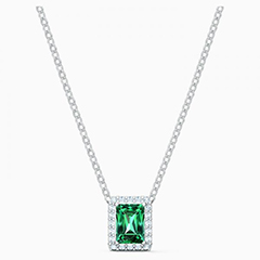 Swarovski Angelic ezüst zöld nyaklánc