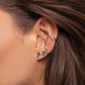 Thomas Sabo Ezüst karika fülgyűrű