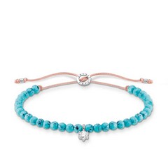 Thomas Sabo barátságkarkötő türkiz kövekkel