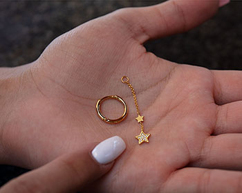 Thomas Sabo aranyozott fülbevaló dísz