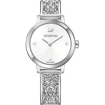 Swarovski Cosmic Rock fehér nemesacél szíjas óra