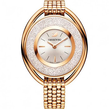 Swarovski Crystalline Oval rozé rozé szíjas óra