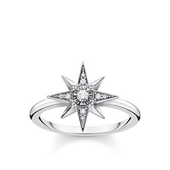 Thomas Sabo Ezüst csillagos gyűrű cirkóniával