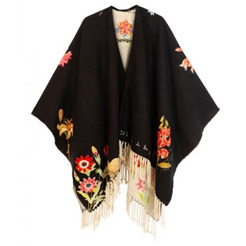Desigual Flowerish poncsó