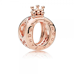 Pandora ékszer Pandora koronás O rozé charm