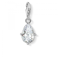 Thomas Sabo Csepp alakú kő ezüst foglalatban charm