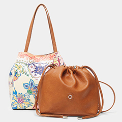 Desigual Pink boho norwich mintás táska