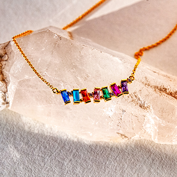 Thomas Sabo Charming színes köves nyaklánc