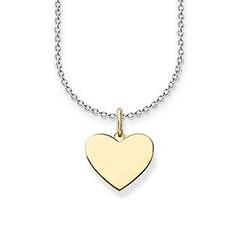 Thomas Sabo Ezüst nyaklánc arany szív medállal