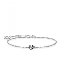 Thomas Sabo Ezüst karkötő köves koponyával