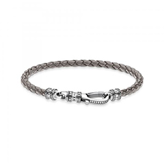 nappa bőr Thomas Sabo férfi szürke karkötő