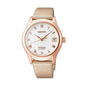 Seiko presage zen garden roze szinű automata női óra 