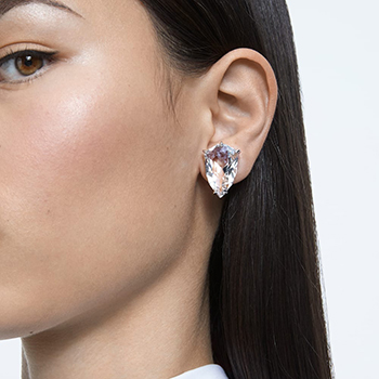 Swarovski mesmera ezüst színű klipsz swarovski kristállyal fel pár 