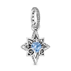 Pandora ékszer Hamupipőke kék csillag függő ezüst charm