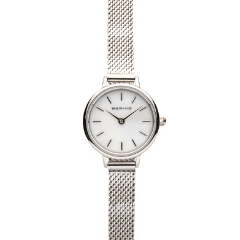 Bering Classic mini ezüst fehér női óra