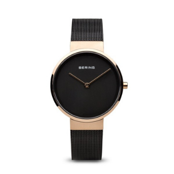 Bering Classic fekete rozé óra fekete számlappal