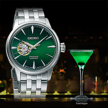 Seiko Presage Cocktail time Grasshopper automata férfi óra