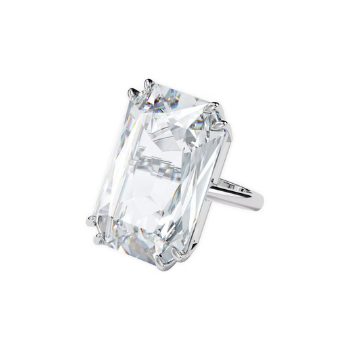 Swarovski Mesmera koktélgyűrű négyszögletes kristállyal