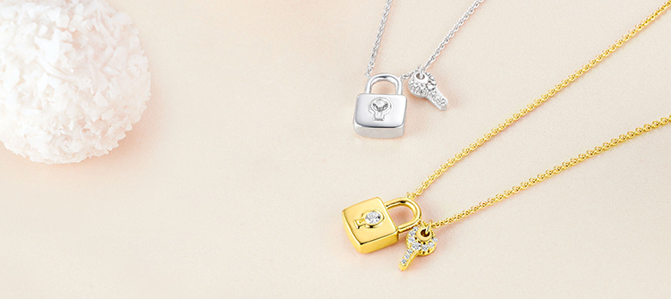 Szerelem lakat nyaklánc thomas sabo charm club