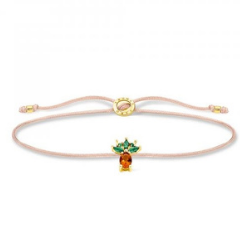 Thomas Sabo Állítható textil karkötő ananásszal