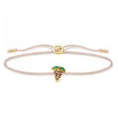 Thomas Sabo Állítható textil karkötő szőlővel