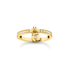 Thomas Sabo Aranyozott ezüst gyűrű lakattal