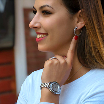 Swarovski Crystalline Aura karóra ezüst tónusú