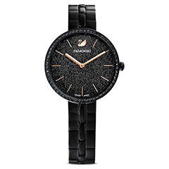 Swarovski Cosmopolitan fekete rozé női óra