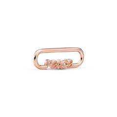 Pandora ékszer ME styling Peace szó rozé lánctag