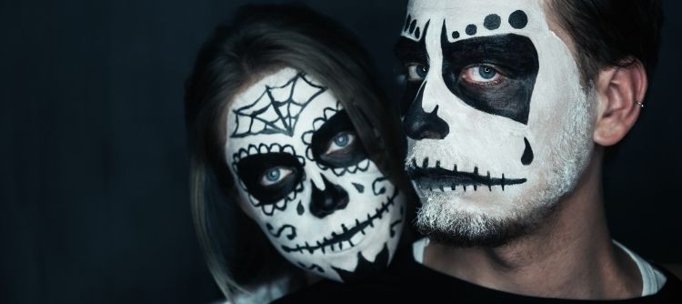 Halloween smink koponya