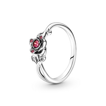 Pandora ékszer Disney Szépség és a szörnyeteg rózsa ezüst gyűrű