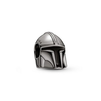 Pandora ékszer Star Wars The mandalorian ruthenium bevonatú charm