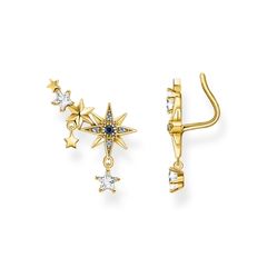 Thomas Sabo Aranyozott beakasztós csillagos fülbevaló