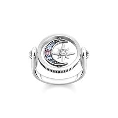 Thomas Sabo Ezüst gyűrű forgó hold és csillagdísszel