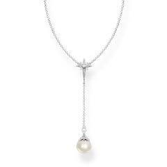 Thomas Sabo Ezüst nyaklánc csillaggal tenyésztett gyönggyel