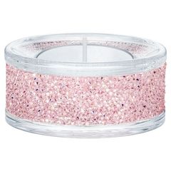 Swarovski Mécsestartó rózsaszín kristályokkal