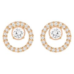 Swarovski Rozé kör fülbevaló swarovski kristállyal