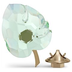 Swarovski Zöld levél mágnes és kitűző