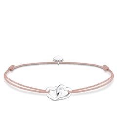 Thomas Sabo Drapp textil karkötő ezüst szivekkel