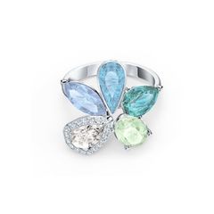 Swarovski Sunny gyűrű többszínű kristállyal