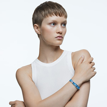 Swarovski Lucent kék karkötő