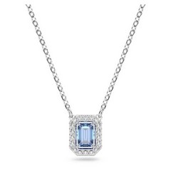 Swarovski Millenia ezüst színű nyaklánc kék kristállyal