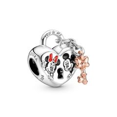 Pandora ékszer Disney Mickey és Minnie egér lakat charm