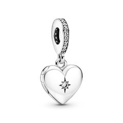 Pandora ékszer Nyitható szív függő ezüst charm