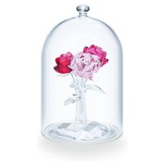 Swarovski Rózsacsokor üveg búrában