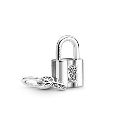 Pandora ékszer Lakat és kulcs ezüst charm