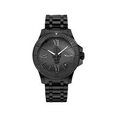 Thomas Sabo Fekete fémszíjas férfi óra koponyával