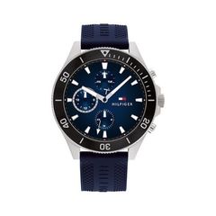 Tommy Hilfiger Larson kék szilikon szíjas férfi óra 